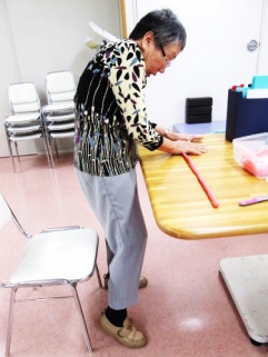 　　　　　楽しくて集中していると、不思議と立っていられるのよね！