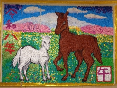 毎年恒例、「干支の壁面」です。お客様と作りました。今年は特に力作です！