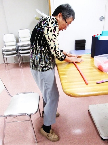 　　　　　楽しくて集中していると、不思議と立っていられるのよね！