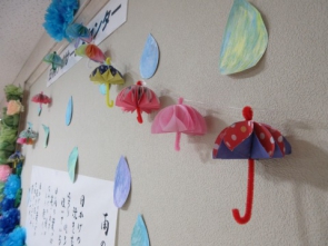 　　　　　傘の花が咲きました。