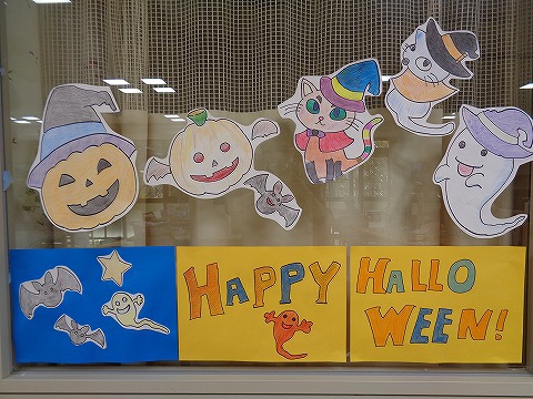 　デイでもハッピーハロウィン！撮影ポイントです！