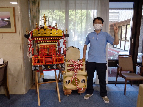 手作りのお神輿です！