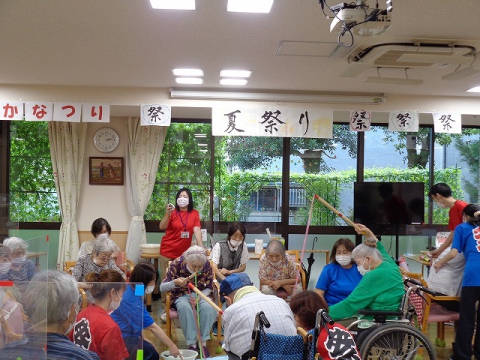 夏祭りの良い雰囲気です！