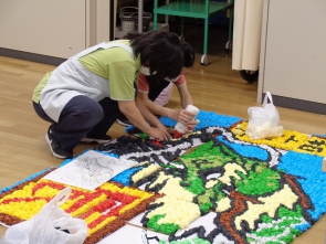 　職員も細かいところを頑張ります！
