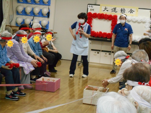 玉入れです、頑張って！