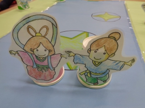 イラストが可愛い手作りの織姫と彦星☆