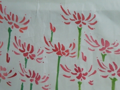 壁画　彼岸花