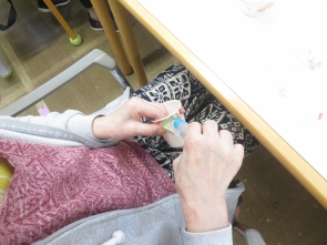 和紙を貼り付け！