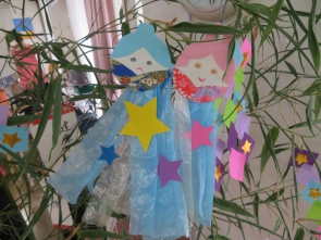 織姫・彦星の壁飾り！